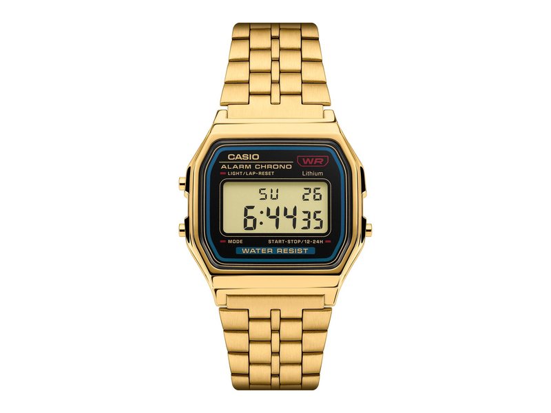 Voorbeeldafbeelding bij Casio Vintage Iconic A159WGEA-1EF Unisex Horloge 36,3 mm - Goudkleurig
