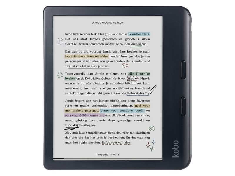 Voorbeeldafbeelding bij Kobo Libra Colour e-reader - Zwart